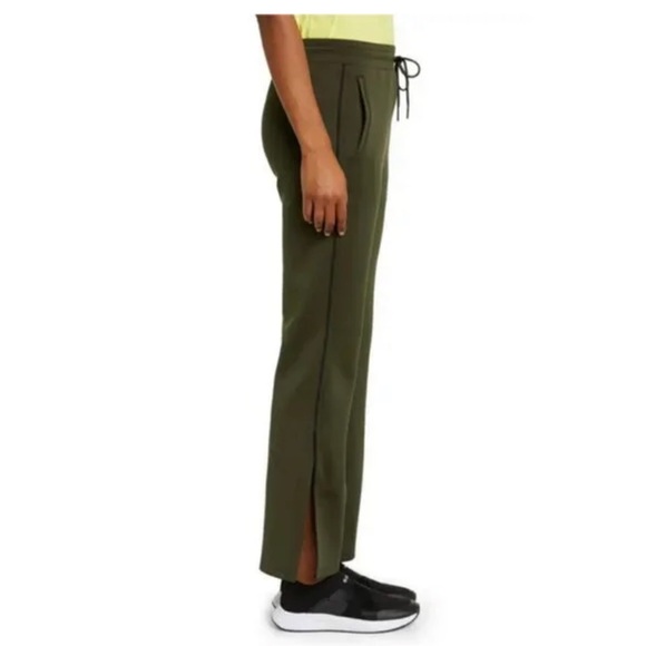 NWT Zella Tour Triple Knit Performance Track Pants Green Rosin - Picture 3 of 11